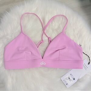 Alo Splendor Bra - Candy Heart Pink - Small NWT
